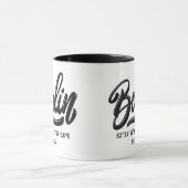 Custom Name Berlin Germany Coordinates Tasse (Zentrum)