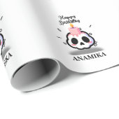 Custom Name Birthday Geschenkpapier (Rolleneckpunkt)