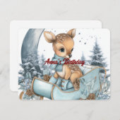 Custom Name Birthday Invitation | Cute Design Einladung (Vorne/Hinten)