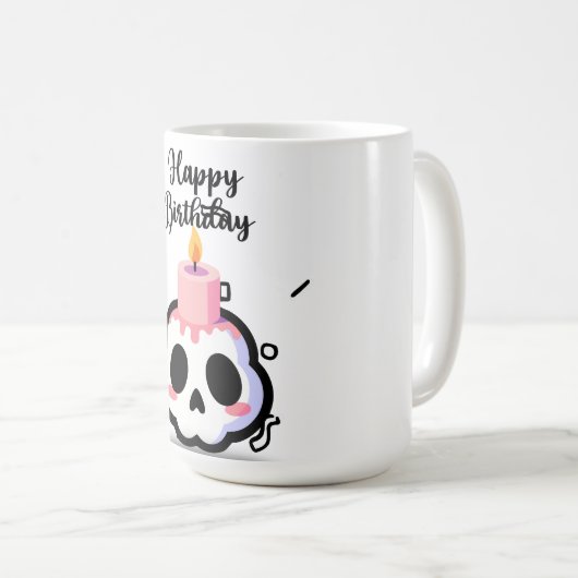 Custom Name Birthday Kaffeetasse (VorderseiteRechts)