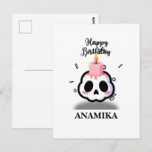 Custom Name Birthday Postkarte (Vorne/Hinten)