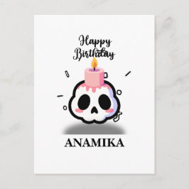 Custom Name Birthday Postkarte