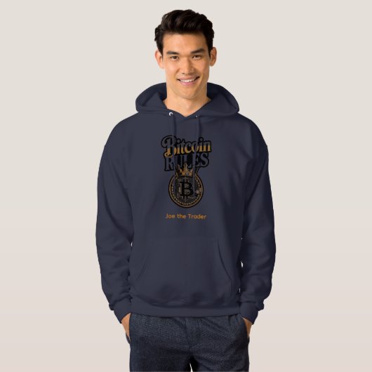 Custom Name Bitcoin Rules Hoodie (Vorne ganz)