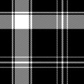 Custom Name Black White Buffalo Plaid Men's Gift Fleecedecke