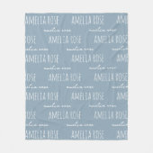Custom Name Blanket Anniversary Gift for Couples Fleecedecke (Vorderseite)