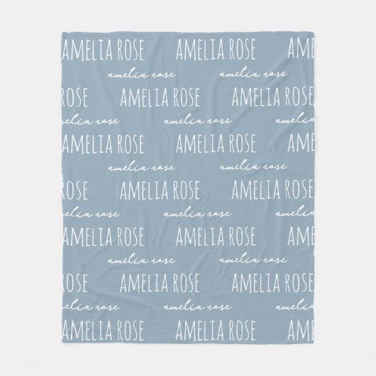 Custom Name Blanket Anniversary Gift for Couples Fleecedecke (Vorderseite)