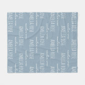 Custom Name Blanket Anniversary Gift for Couples Fleecedecke (Vorderseite (Horizontal))
