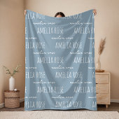 Custom Name Blanket Anniversary Gift for Couples Fleecedecke