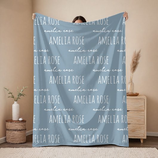 Custom Name Blanket Anniversary Gift for Couples Fleecedecke