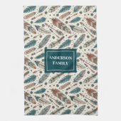Custom Name Boho Towel Pastel Native Kitchen Set Geschirrtuch (Vertikal)