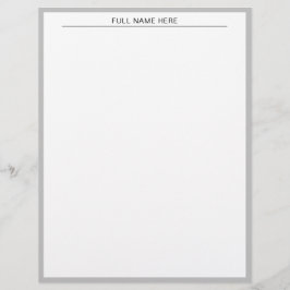 Custom Name Briefbogen