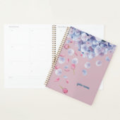 Custom Name Calm Aesthetic Floral Planer (Anzeige)