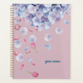Custom Name Calm Aesthetic Floral Planer (Vorderseite)