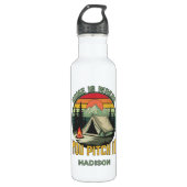 Custom Name Camping Edelstahlflasche (Vorderseite)