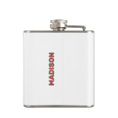 Custom Name Camping Flachmann (Rückseite)