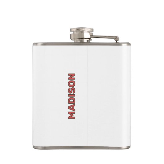 Custom Name Camping Flachmann (Rückseite)