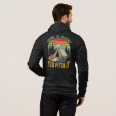 Custom Name Camping Hoodie (Schwarz voll)