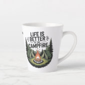 Custom Name Camping Milchtasse (Rechts)