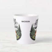 Custom Name Camping Milchtasse (Vorderseite)
