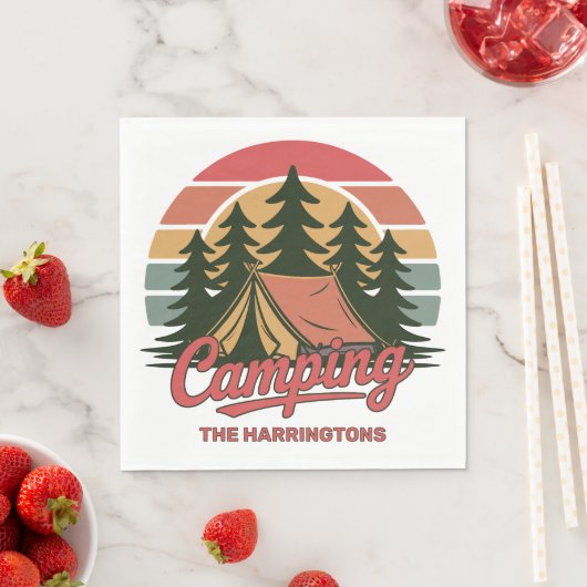 Custom Name Camping Serviette (Beispiel)