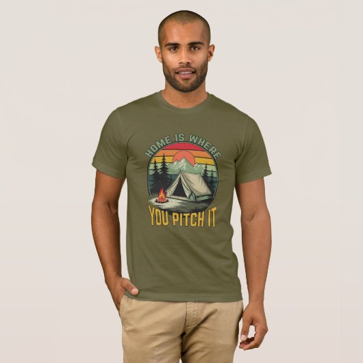 Custom Name Camping T-Shirt (Vorne ganz)