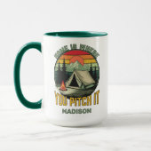 Custom Name Camping Tasse (Links)