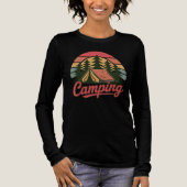 Custom Name Camping Tri-Blend Shirt (Vorderseite)