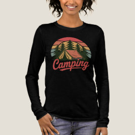 Custom Name Camping Tri-Blend Shirt