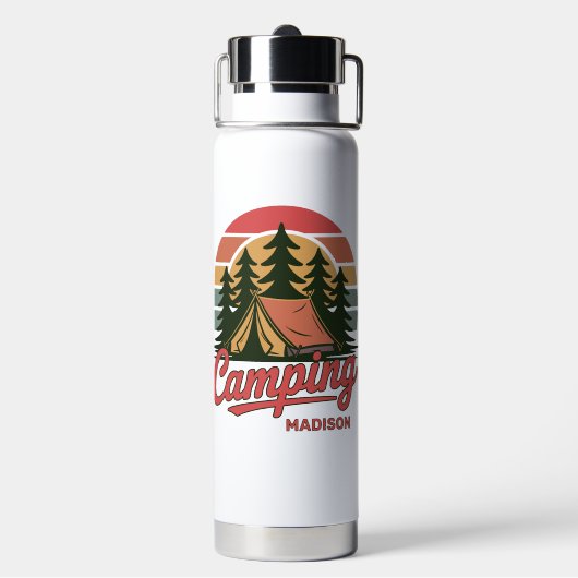 Custom Name Camping Trinkflasche (Hinten)