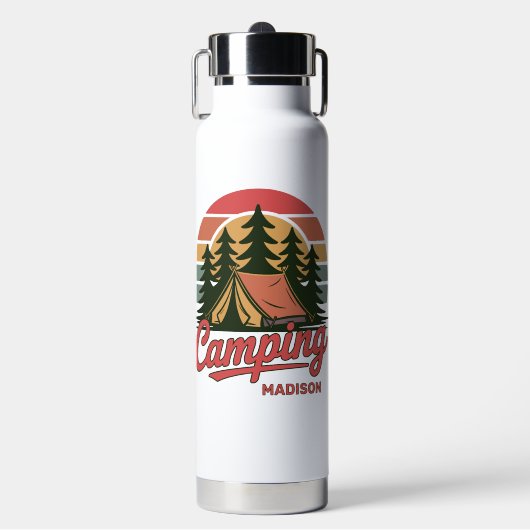 Custom Name Camping Trinkflasche (Vorderseite)