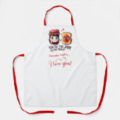 Custom Name Cartoon Food Romantic Gift Apron Schürze (Vorderseite)