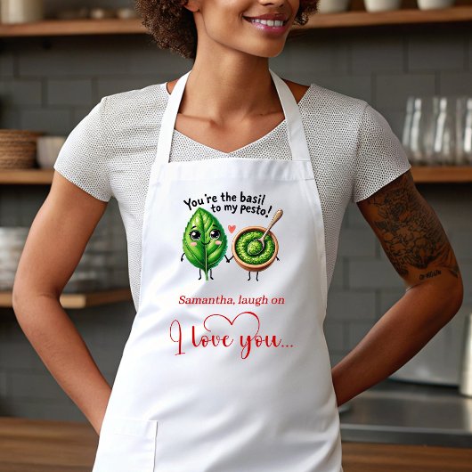 Custom Name Cartoon Food Sweet Love Gift Apron Schürze