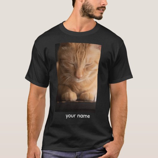 Custom Name Cat T-Shirt (Vorderseite)