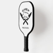 Custom name Chef Logo Pickleball Schläger (Links)