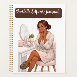Custom name chic Self care journal  Planer