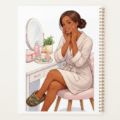 Custom name chic Self care journal  Planer (Rückseite)