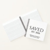 Custom Name Christian Saved Est Devotional  Notizblock (Innenseite)