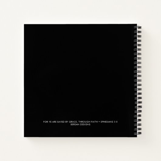 Custom Name Christian Saved Est Devotional  Notizblock (Rückseite)