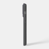 ✨ Custom Name Chrome Flow Liquid Silver Metal Drip iPhone Hülle (Linke Seite)