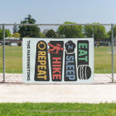 Custom Name & Color Hiking Banner (Insitu)