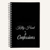 Custom Name Confessions Notebook Gift Notizblock (Vorderseite)