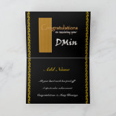 CUSTOM NAME Congratulations - Doctor of Ministry Karte (Innenseite)