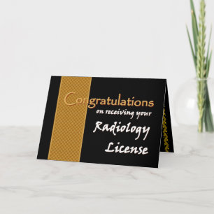 CUSTOM NAME Congratulations - Radiology License Karte