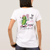 Custom Name Coquette Pickleball Girl T-Shirt (Rückseite)