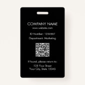 Custom Name Corporate Business Logo Employee Ausweis (Rückseite)