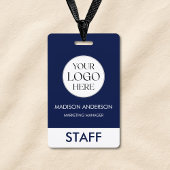 Custom Name Corporate Business Logo Employee Ausweis