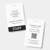 Custom Name Corporate Business Logo Employee Ausweis (Vorder- & Rückseite)