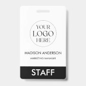 Custom Name Corporate Business Logo Employee Ausweis (Vorderseite)