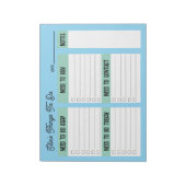 Custom Name Coworker Gift Check List Notizblock (Rotiert)