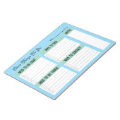 Custom Name Coworker Gift Check List Notizblock (angewinkelt)